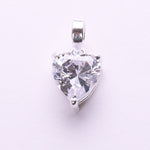 Load image into Gallery viewer, Sterling Silver Pear Cut Cubic Zirconia Solitaire Pendant for Women

