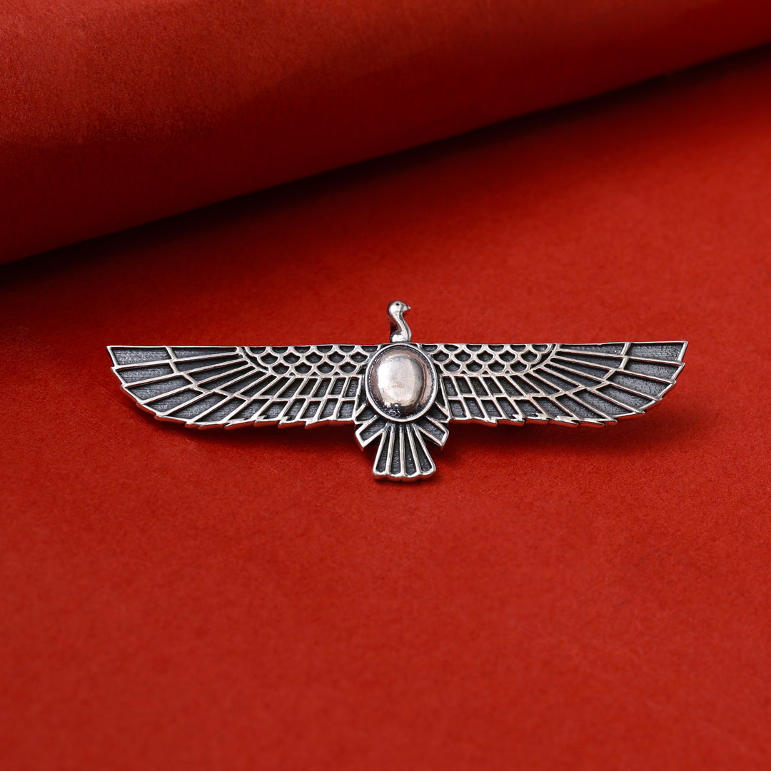 925 Silver Winged Sun Pendant for Men & Women | Spiritual Jewelry