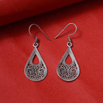 Load image into Gallery viewer, 925 Silver Filigree Teardrop Earrings for Women | Dangle Jewelry
