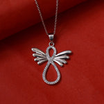 Load image into Gallery viewer, 925 Silver Angel Wing Pendant Necklace | Women's Jewelry Gift
