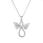 Load image into Gallery viewer, 925 Silver Angel Wing Pendant Necklace | Women's Jewelry Gift
