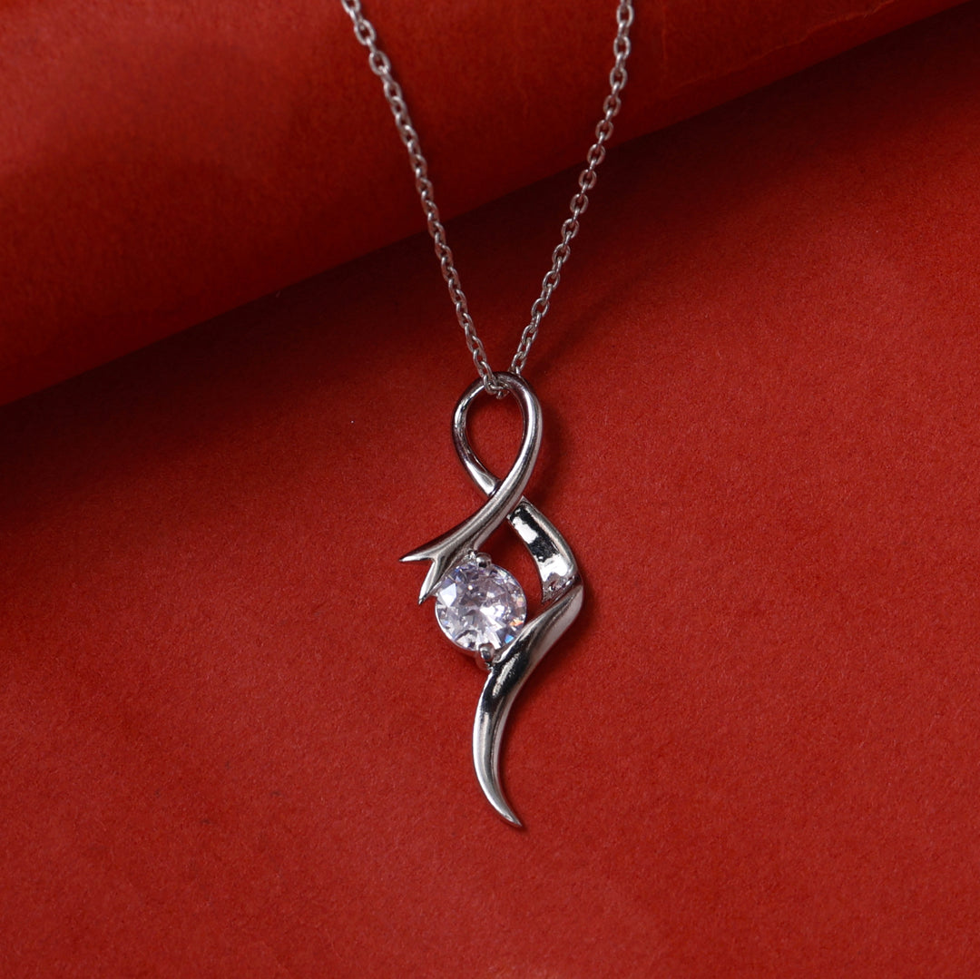 925 Silver Cubic Zirconia Pendant Necklace for Women | Gift
