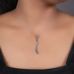 Load image into Gallery viewer, Silver Sword Pendant Necklace | Minimalist Jewelry Gift
