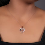Load image into Gallery viewer, Rose gold plating Heart Hands Pendant Necklace | Gift for Her
