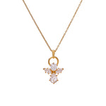 Load image into Gallery viewer, gold plating Angel Pendant Necklace | Cubic Zirconia | Women's Gift
