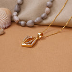 Load image into Gallery viewer, gold plating Diamond Shape Pendant Necklace | Women's Fashion Jewelry
