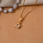 Load image into Gallery viewer, gold plating Star Pendant Necklace | Cubic Zirconia | Women's Gift
