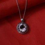 Load image into Gallery viewer, 925 Silver Round Quartz Pendant Necklace | For Women | Gift
