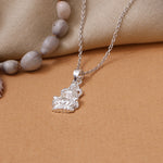 Load image into Gallery viewer, 925 Silver Lakshmi Pendant Necklace | Religious Jewelry for Women

