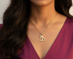 Load image into Gallery viewer, Capricorn Zodiac Necklace Gold Plated 925 Silver Astrology Pendant
