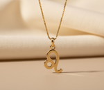 Load image into Gallery viewer, Leo Zodiac Sign Necklace Gold Plated 925 Silver Astrology Jewelry

