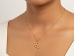 Load image into Gallery viewer, Leo Zodiac Sign Necklace Gold Plated 925 Silver Astrology Jewelry
