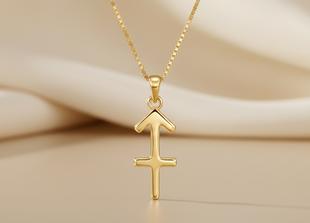Sagittarius Zodiac Necklace | Gold Plated 925 Silver Astrology Pendant