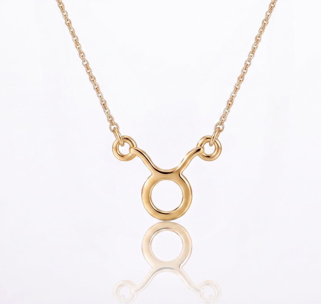 Taurus Zodiac 925 Silver Necklace | Gold Plated Astrology Jewelry