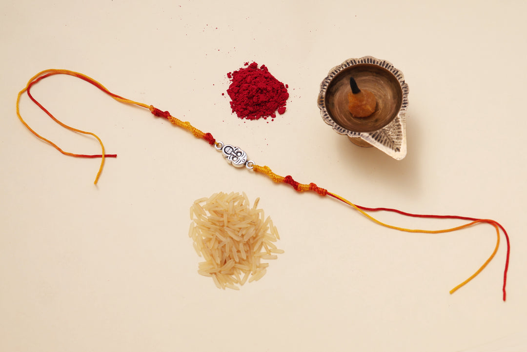 Skull Rakhi for Brother in 925 Sterling Silver for Raksha Bandhan