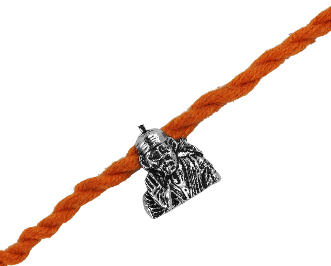Sai Baba 925 Sterling Silver Rakhi for Brother | Raksha Bandhan