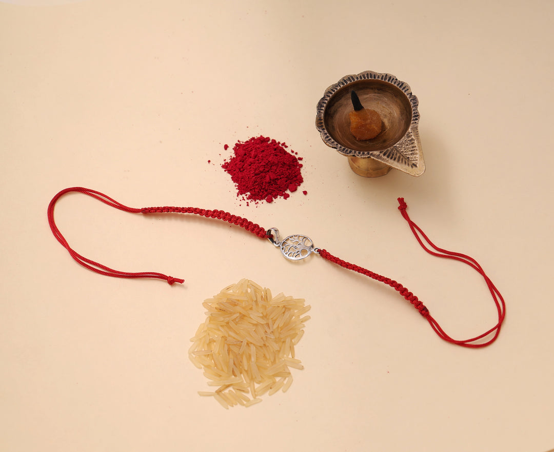 Sterling Silver Tree of Life Rakhi for Brother | Raksha Bandhan Gift