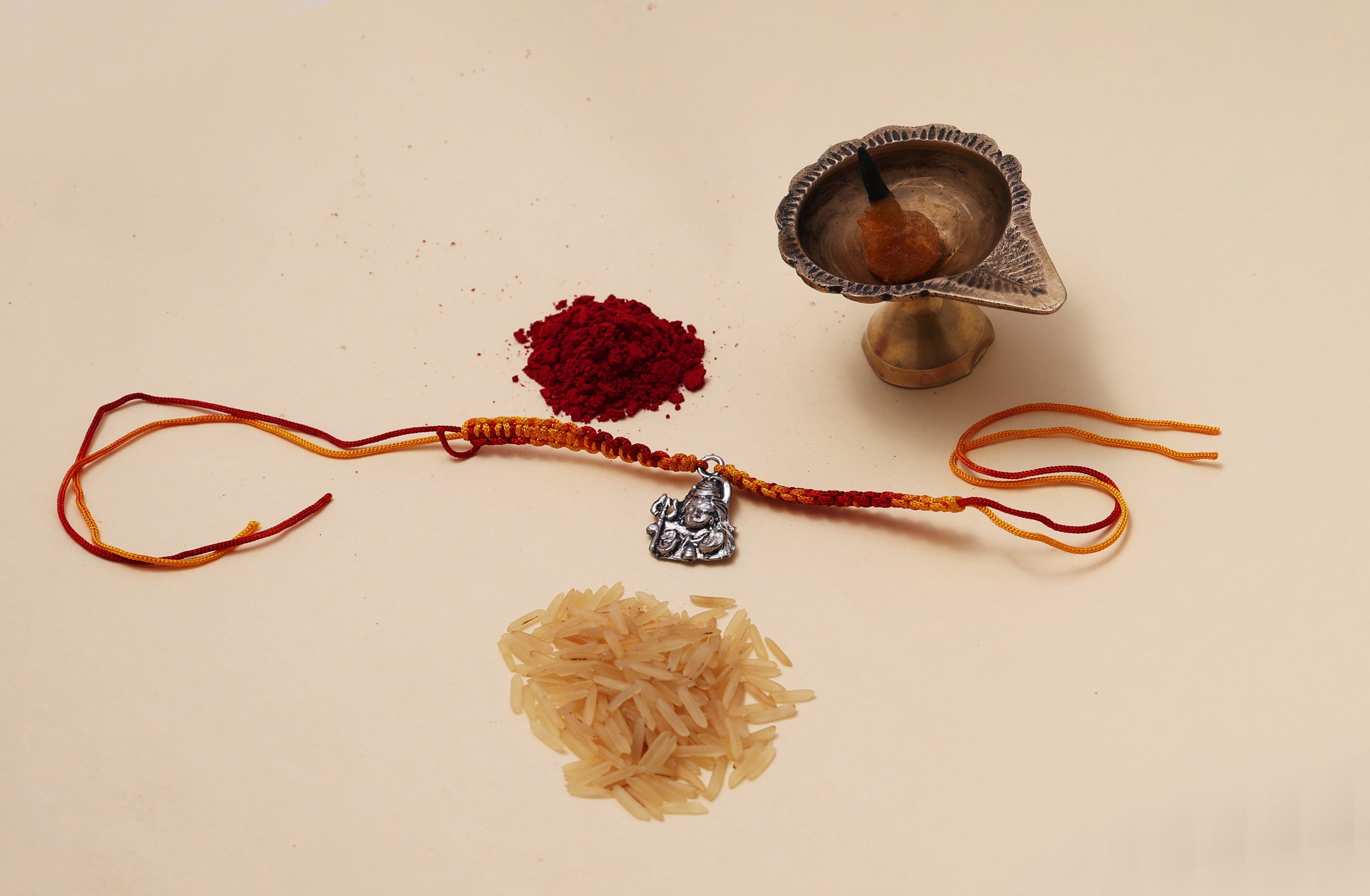 925 Sterling Silver Lord Shiva Rakhi Bracelet for Raksha Bandhan