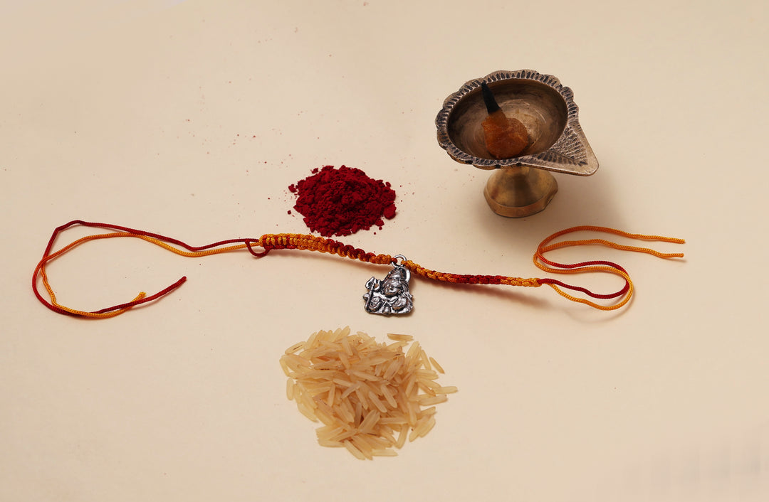 925 Sterling Silver Lord Shiva Rakhi Bracelet for Raksha Bandhan