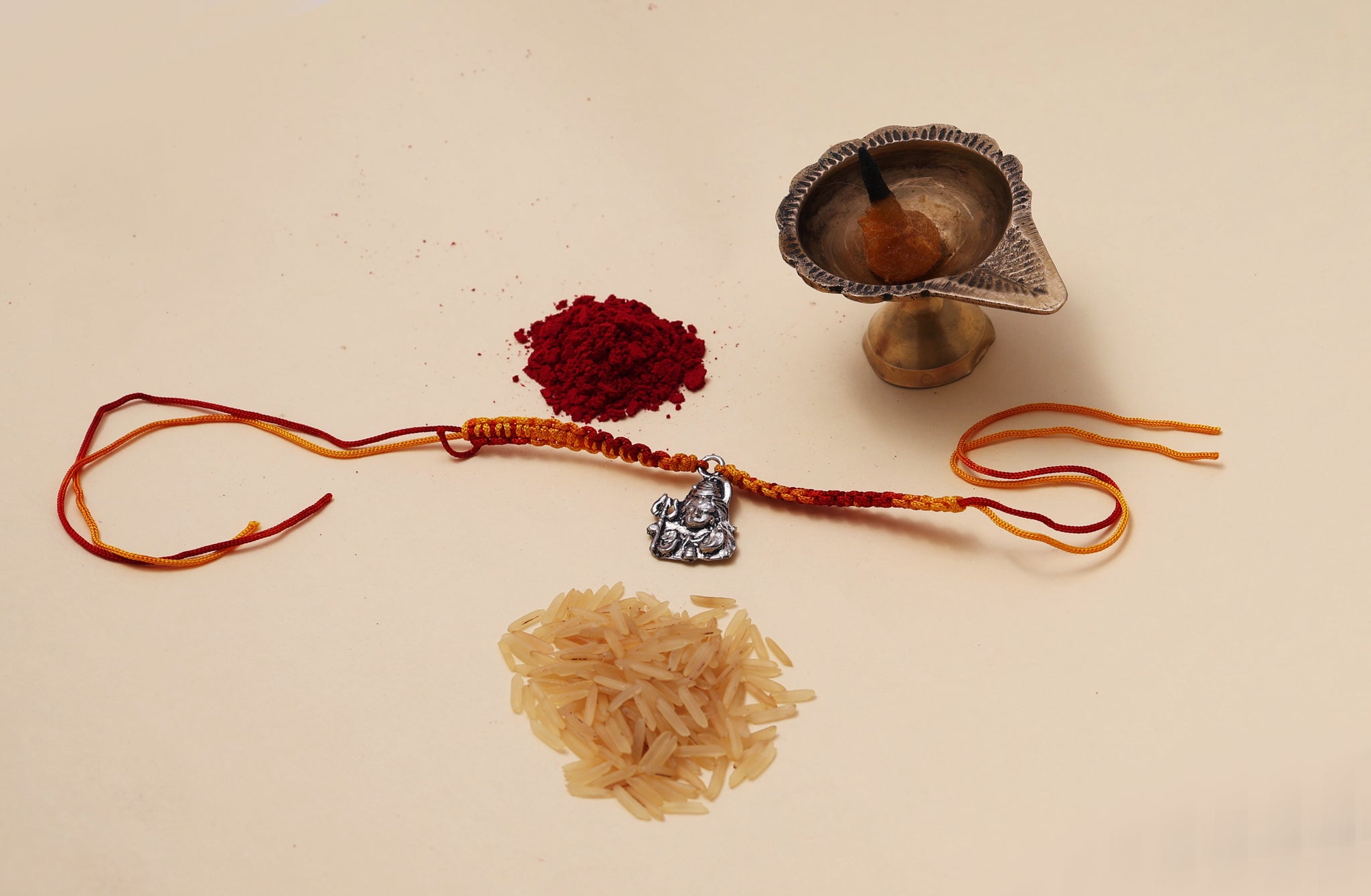 925 Sterling Silver Lord Shiva Rakhi Bracelet for Raksha Bandhan