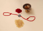 将图像加载到图库查看器中， Floral Mandala 925 Sterling Silver Rakhi with CZ for Brother
