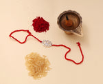 Load image into Gallery viewer, Lotus Rakhi in 925 Sterling Silver | Bracelet for Raksha Bandhan
