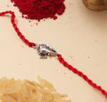 Load image into Gallery viewer, Ganesha Rakhi in 925 Sterling Silver for Raksha Bandhan Brother
