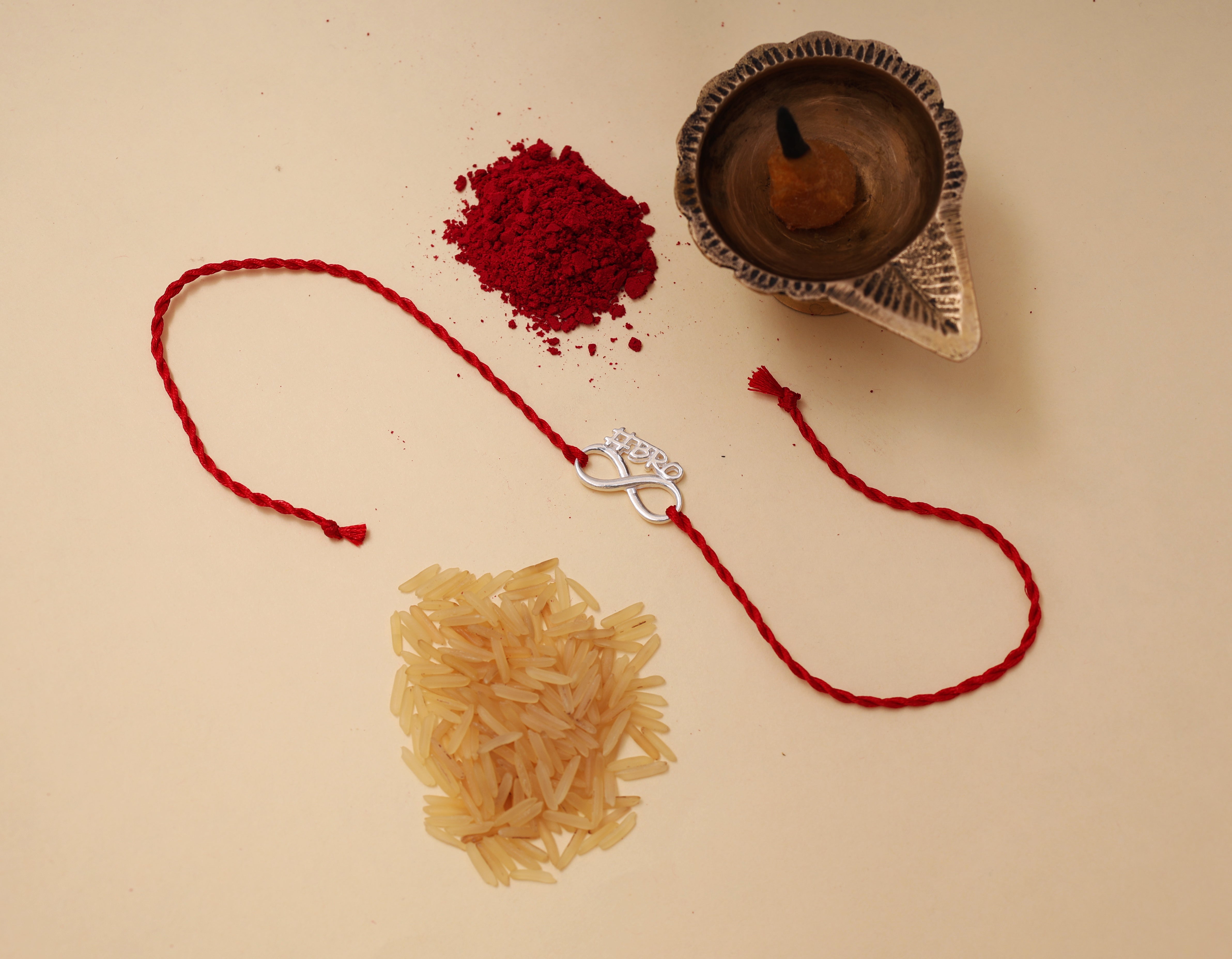 Infinity Bro Rakhi in 925 Sterling Silver for Raksha Bandhan