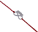 Load image into Gallery viewer, Infinity Bro Rakhi in 925 Sterling Silver for Raksha Bandhan
