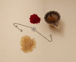 Load image into Gallery viewer, 925 Sterling Silver Swastik CZ Rakhi for Brother Raksha Bandhan
