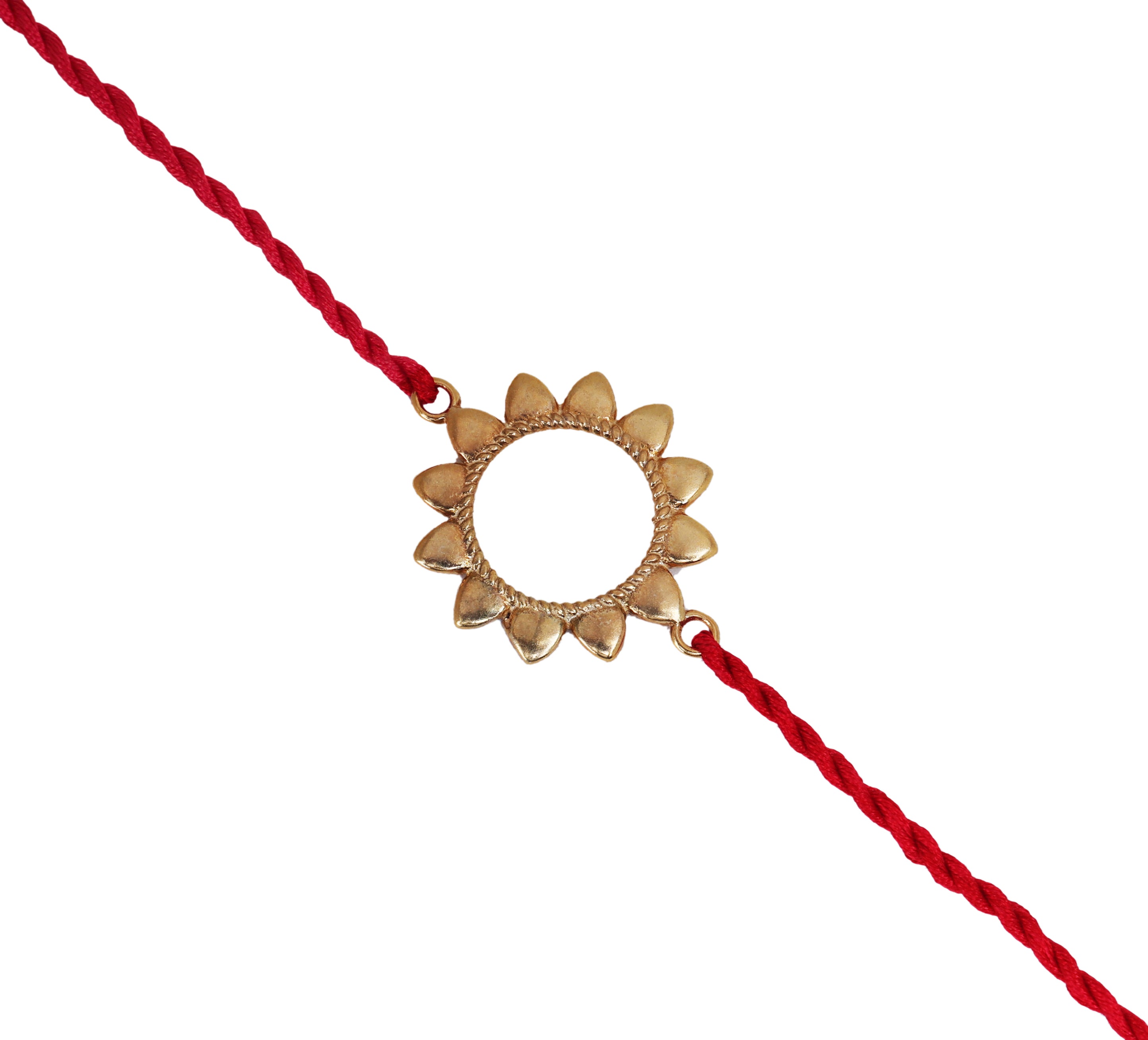 Surya Sun Gold-Plated 925 Silver Rakhi for Raksha Bandhan