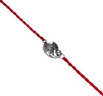 Load image into Gallery viewer, Ganesha 925 Sterling Silver Rakhi with CZ for Rakshabandhan
