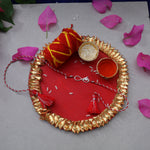 Load image into Gallery viewer, Bhai Infinity 925 Silver Rakhi with Red Thread for Brother
