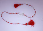 Load image into Gallery viewer, Bhai Infinity 925 Silver Rakhi with Red Thread for Brother
