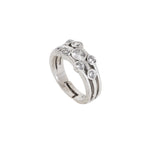 Load image into Gallery viewer, Silver Adjustable Ring with Cubic Zirconia | Women's Ring
