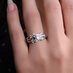 Load image into Gallery viewer, Silver Adjustable Ring with Cubic Zirconia | Women's Ring
