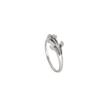 Load image into Gallery viewer, Silver Diamond Ring for Women | Flower Design | Gift Jewelry
