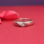 Load image into Gallery viewer, Adjustable Silver Ring with CZ Stone | Women's Jewelry Gift
