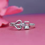 Load image into Gallery viewer, 925 Silver Ring with Round CZ Stone | Women&#39;s Jewelry Gift
