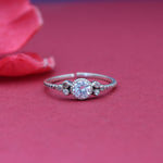 Load image into Gallery viewer, 925 Silver Cubic Zirconia Adjustable Ring for Women | Gift
