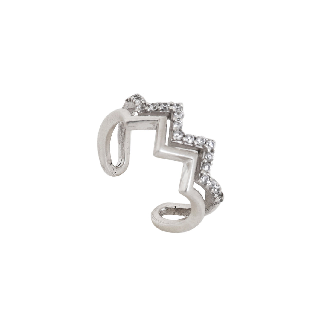 925 Silver Cubic Zirconia Ear Cuff | Women's Jewelry Gift