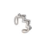 Load image into Gallery viewer, 925 Silver Cubic Zirconia Ear Cuff | Women's Jewelry Gift
