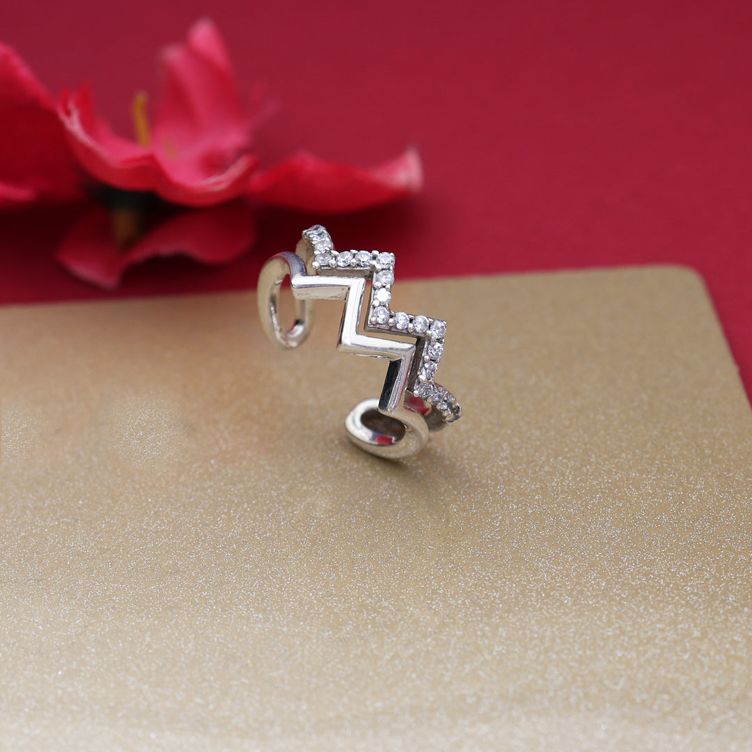 925 Silver Cubic Zirconia Ear Cuff | Women's Jewelry Gift