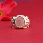 Load image into Gallery viewer, Silver Adjustable Ring with Oval Gemstone for Women | Gift Jewelry
