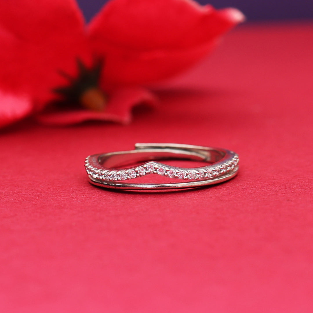 925 Silver Cubic Zirconia Ring for Women | Gift Jewelry