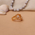 Load image into Gallery viewer, gold plating Floral Diamond Ring for Women | Luxury Jewelry Gift
