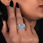 Load image into Gallery viewer, 925 Silver Om Ring for Men &amp; Women | Religious Jewelry Gift
