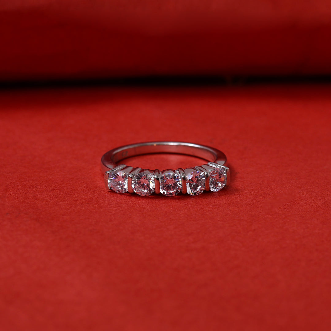 Silver Cubic Zirconia Ring for Women | Daily Wear Jewelry