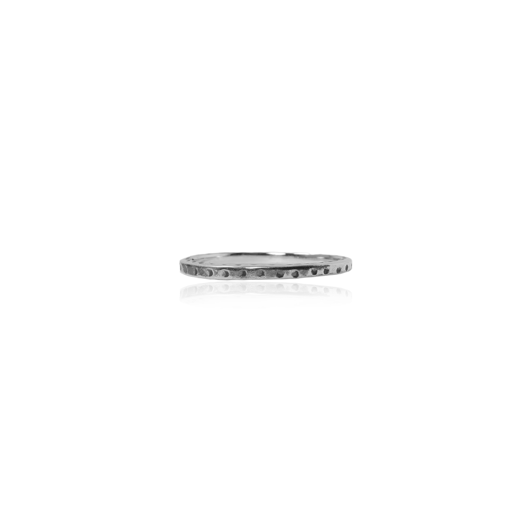 925 Silver Textured Ring for Women | Minimalist Jewelry Gift