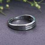 Load image into Gallery viewer, Sterling Silver Triple Stripe Wave Ring | Daily Wear Band
